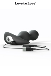 Plug anal vibrant Twinny Bud noir Plug anal vibrant Twinny Bud noir
