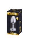 Plug métal bijou transparent L - Alive Plug métal bijou transparent L - Alive