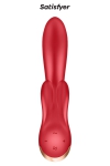 Vibro Rabbit connecté Double Flex rouge - Satisfyer Vibro Rabbit connecté Double Flex rouge - Satisfyer