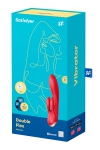 Vibro Rabbit connecté Double Flex rouge - Satisfyer Vibro Rabbit connecté Double Flex rouge - Satisfyer