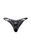 String ouvert  strass noir